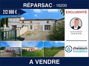 maison ancienne à la vente -   16200  REPARSAC, surface 160 m2 vente maison ancienne - UBI443058065